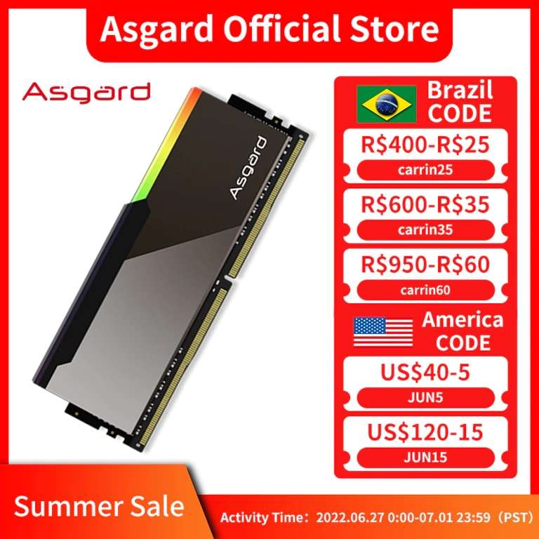 Оперативная память Asgard V3 DDR4 2x16GB 3600 CL14