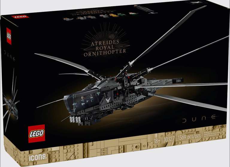 Конструктор LEGO Icons Duna Atreides Royal Ornithopter (10327), с Озон картой, из-за рубежа