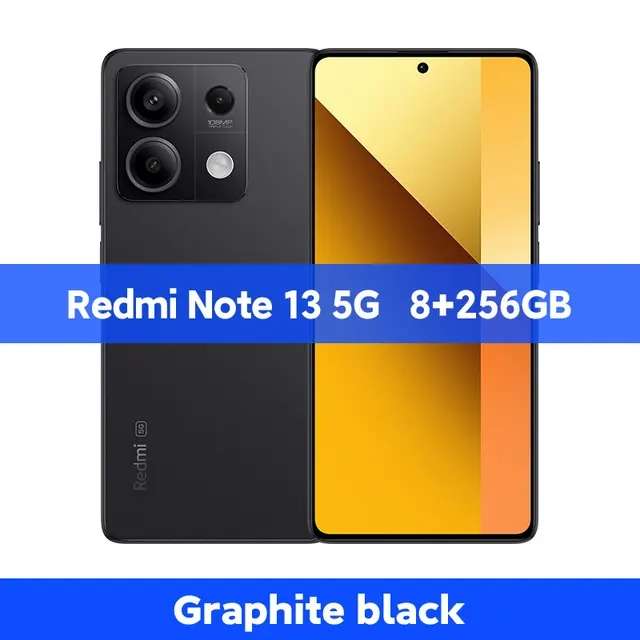 Смартфон Redmi Note 13 5G Глобал, 8/256 Гб, черный и синий