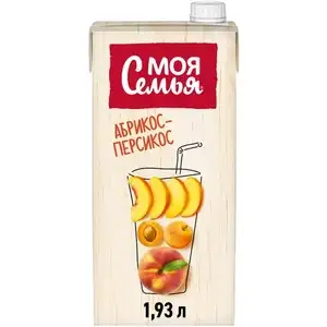 Напиток сокосодержащий Моя Семья Абрикос-Персикос, 1.93 л