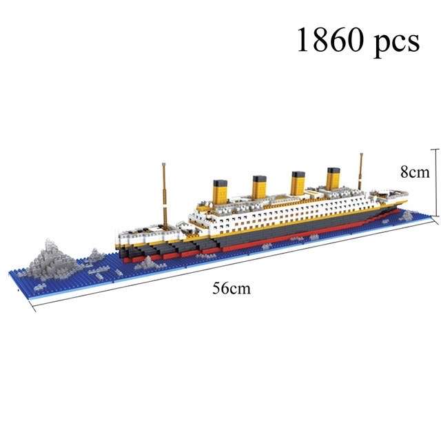 Моделька Титаника Knew built, 1860 деталей