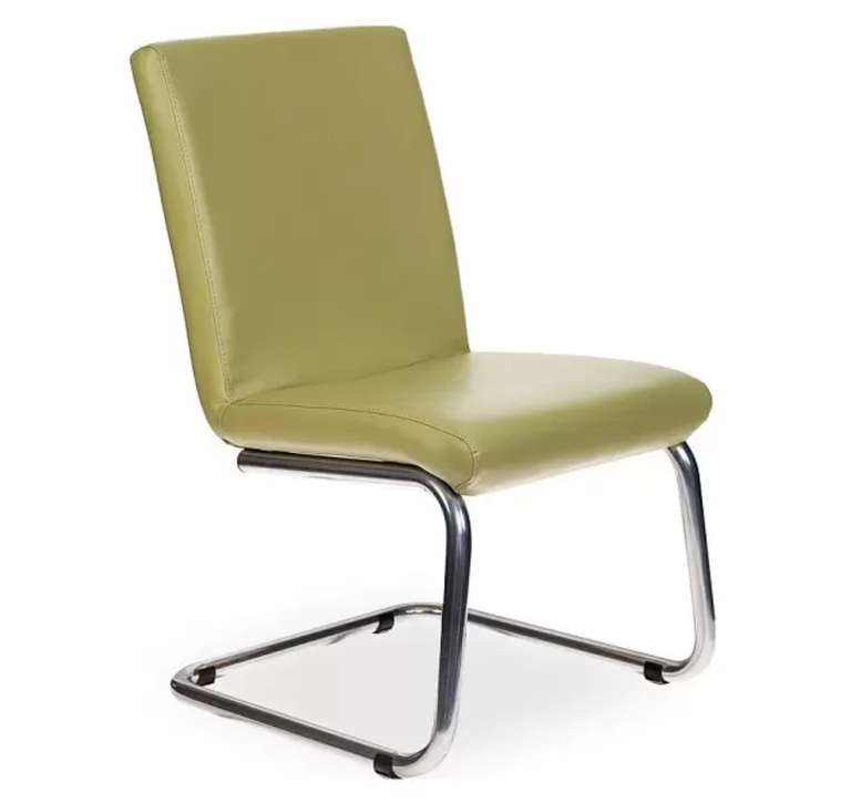 Кресло БЮРОКРАТ CH-250-V, на полозьях, искусственная кожа, зеленый [ch-250-v/krit-green] + 3384 бонуса