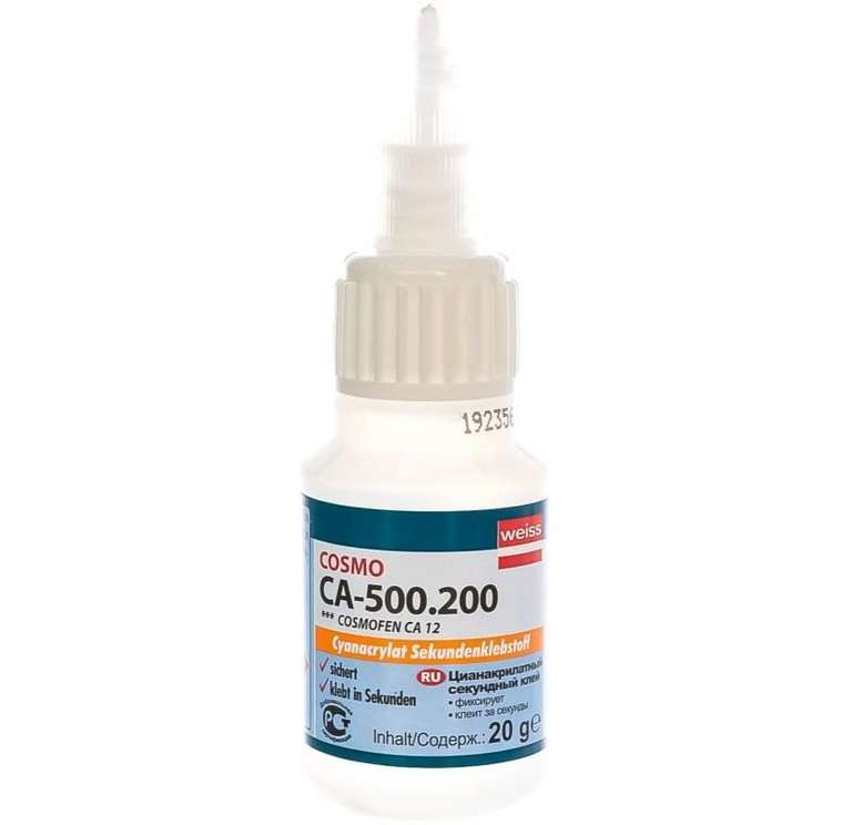 Цианоакрилатный клей (суперклей) COSMOFEN (COSMO) 20 г CA-500.200