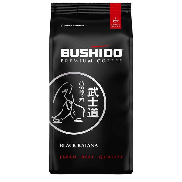 Кофе BUSHIDO Black Katana в зернах 1000г.