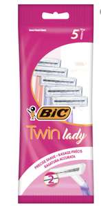 Бритва BIC Twin Lady женская одноразовая, 2 лезвия, 5 шт