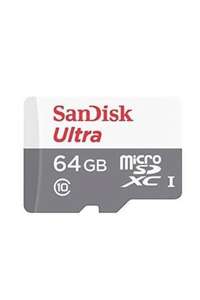 Карта памяти Sandisk Ultra microSDXC, 64 ГБ (SDSQUNR-064G-GN3MN)