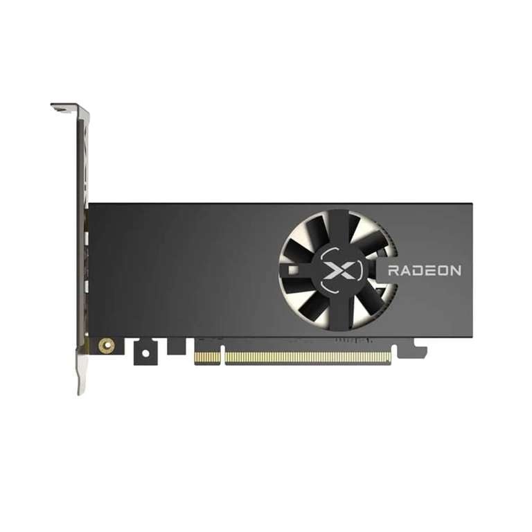 Видеокарта XFX AMD RX 6400, 4 Гб, ITX, черная (доставка из Китая)