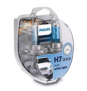 [МО, возм., и др.] Галогенная лампа Philips H7 (55W 12V) CrystalVision 2 шт.