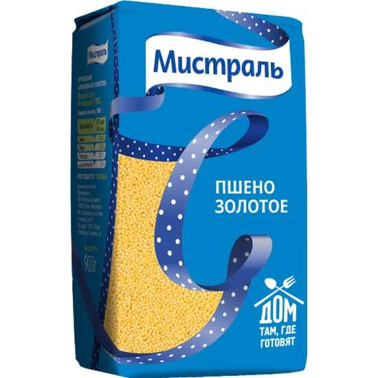 Пшено МИСТРАЛЬ Золотое 900 г