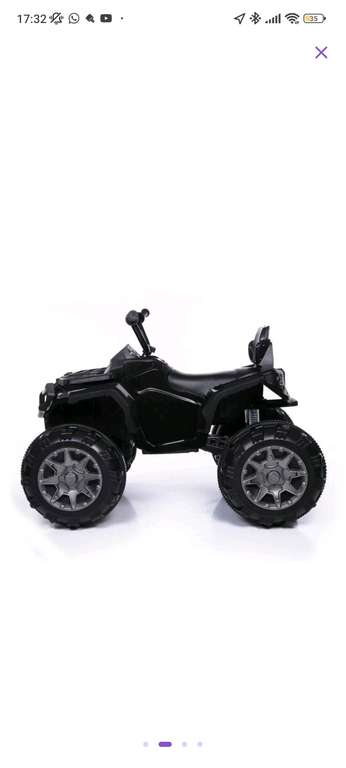 Детский квадроцикл Grizzly ATV Black 12V с пультом управления 2.4G (возврат до 91%)