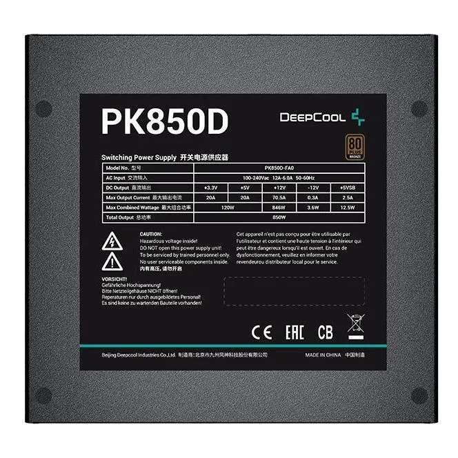 Блок питания DEEPCOOL PK850D (цена с Ozon-картой)