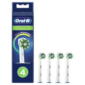 Насадки Cross Action EB50RB-4 для зубной щетки Oral-B, Оригинал, 4 шт.