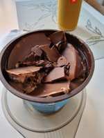 [не везде] Мороженое МАГНАТ Double Шоколад, сливочное 10%, без змж, пластиковый стакан, 310г, Россия, 310 г