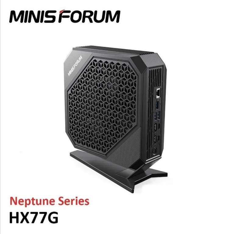 Мини ПК MINISFORUM HX77G (AMD Ryzen 7 7735HS, AMD Radeon RX 6600 M (8 Гб), NO RAM, NO SSD) (из-за рубежа)