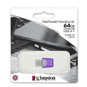 OTG USB Flash 64 ГБ Kingston DataTraveler MicroDuo 3C DTDUO3CG3/64GB