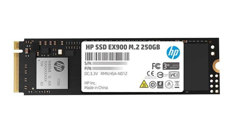 SSD HP EX900 M.2 NVMe 250 GB