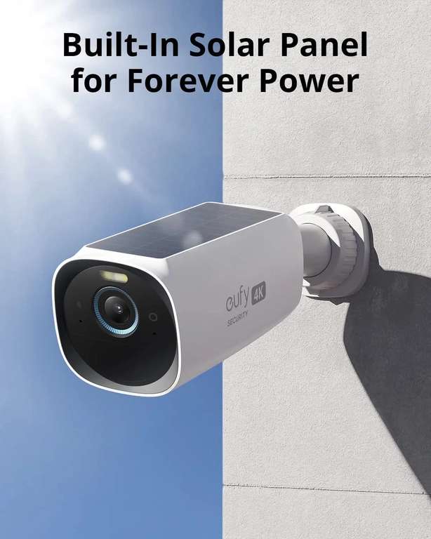 Наружная камера видеонаблюдения Eufy S330, солнечная батарея, 4K