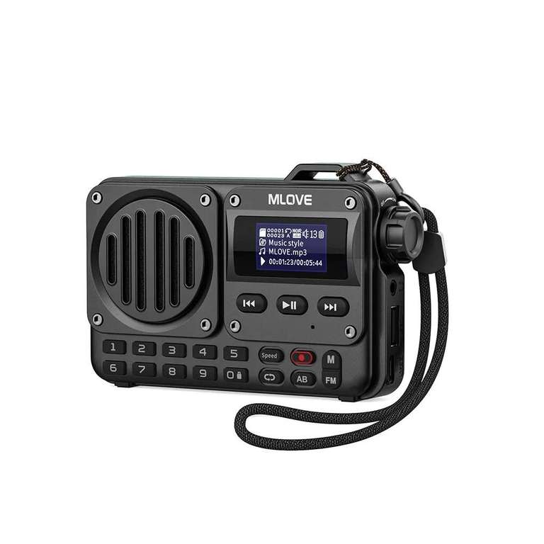 Портативный радиоприёмник - колонка MLOVE BV800 (8 Вт, BT 5.0, FM, USB, MicroSD, 20 ч)