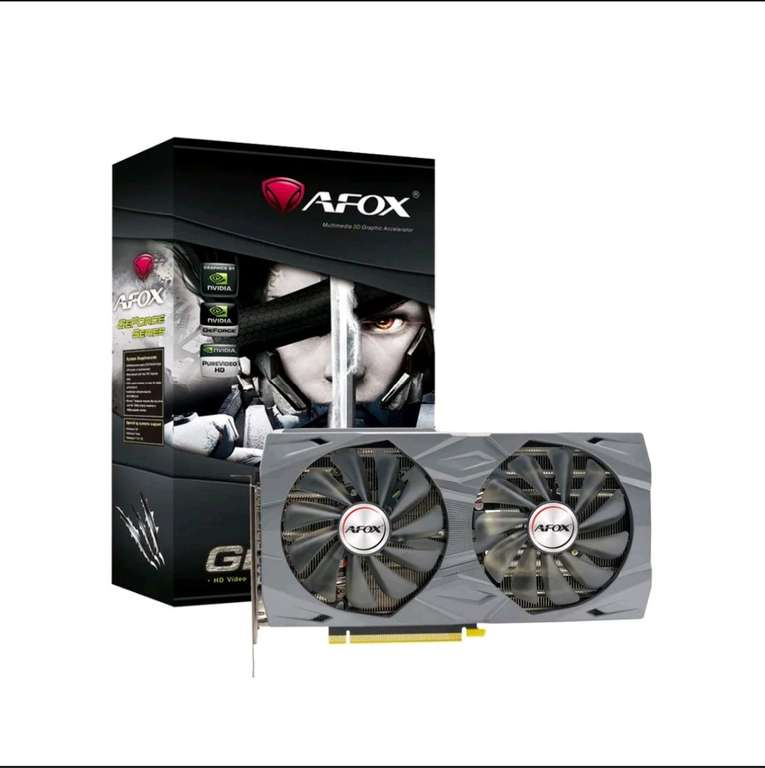 Видеокарта AFOX GeForce RTX 3060 Ti 8 ГБ AF3060TI-8192D6H2 (цена с озон картой, зависит от города)
