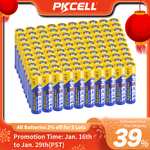 Солевые батарейки PKCELL AAA, 100 шт