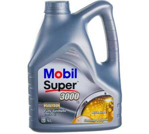 Моторное масло Mobil Super 3000 X1 синтетическое, 5W-40, 4 л