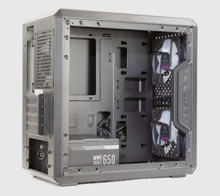 Компьютерный корпус Cooler Master MasterBox Q300L (с блоком питания 650Вт 80+ Bronze)