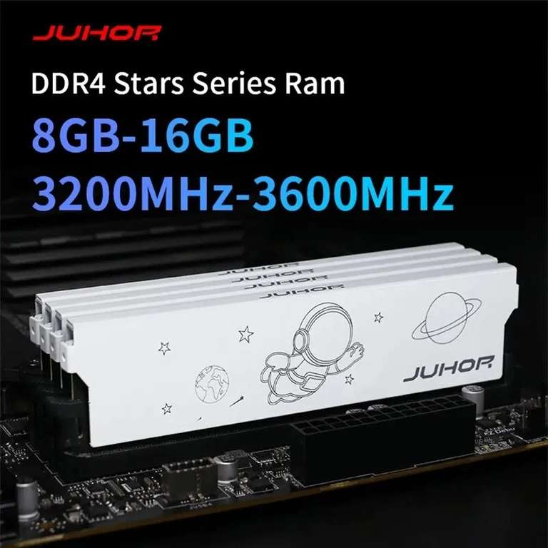 Память JUHOR DDR4 16GBX2, 3600 МГц