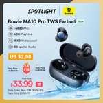 [11.11] TWS-наушники Baseus Bowie MA10 Pro (ANC, BT 5.3, беспроводная зарядка)