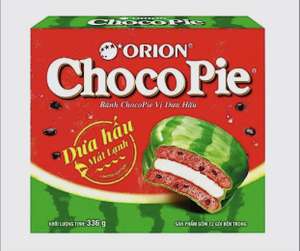 Orion Choco Pie Watermelon/Орион Чоко Пай Арбуз 336гр (Вьетнам) (цена с ozon картой)