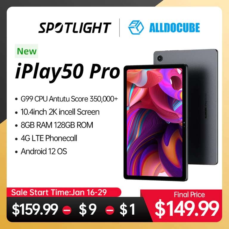 Планшет Alldocube iPlay50 Pro, 8/128 Гб