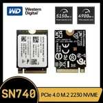 SSD Western Digital SN740 1ТБ M.2 2230 NVMe PCIe Gen4x4 для Steam Deck