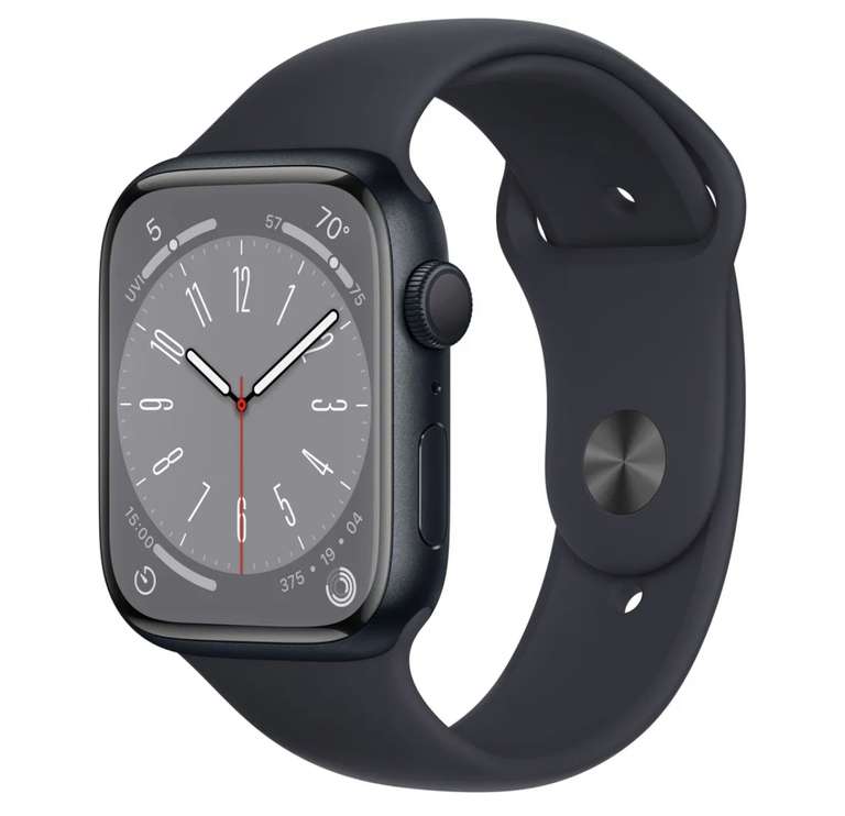 Умные часы Apple watch Series 8 GPS 41mm, темная ночь, S/M (с Ozon Картой)