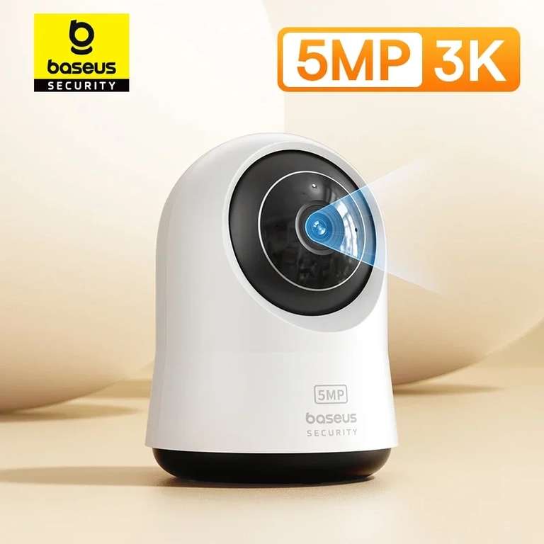 Беспроводная IP Camera Baseus 5MP 3K с Pan&Tilt, 8x Digital Zoom