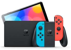 Игровая консоль Nintendo Switch OLED 64 ГБ, неоновый синий/неоновый красный