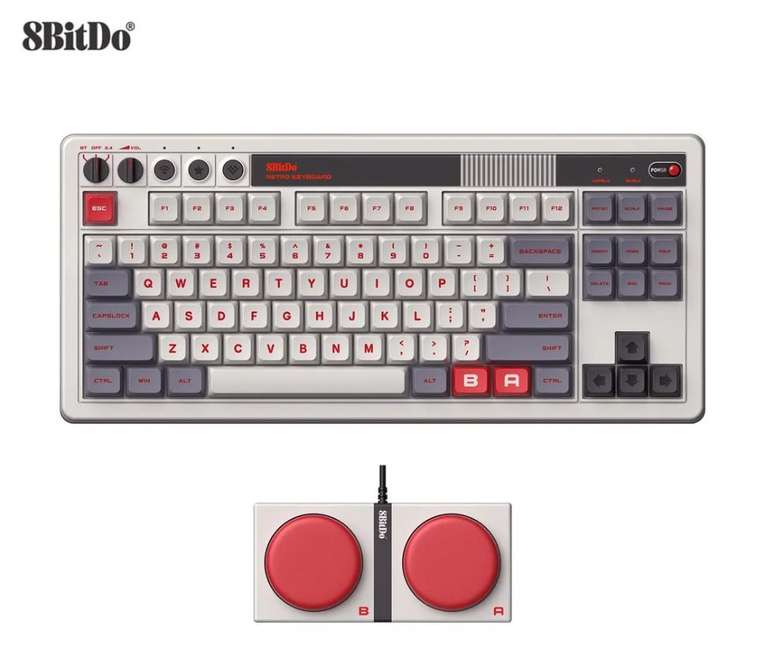 Механическая клавиатура 8BitDo Retro Mechanical Keyboard, Английская (из-за рубежа)