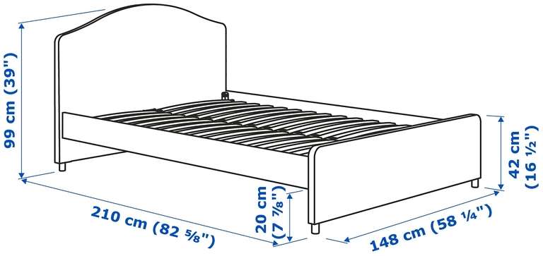 Кровать ИКЕА ХАУГА 200х140 см