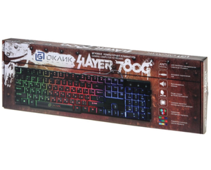 [Казань и возм. др] Игровая клавиатура Oklick 780G SLAYER Black (329₽ с баллами)