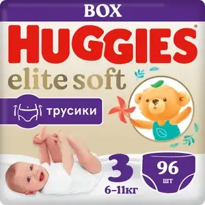 Подгузники-трусики Huggies Elite Soft 3 6-11кг 96шт