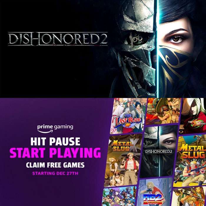 [PC] БЕСПЛАТНО :: Dishonored 2, Metal Slug, The King of Fighters, коллекция к 40-летию SNK | PRIME | с 27 декабря по 3 января