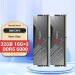 Оперативная память KingBank DDR5 32 ГБ (2 x 16) 6000 МГц CL36 (цена с ozon картой) (из-за рубежа)