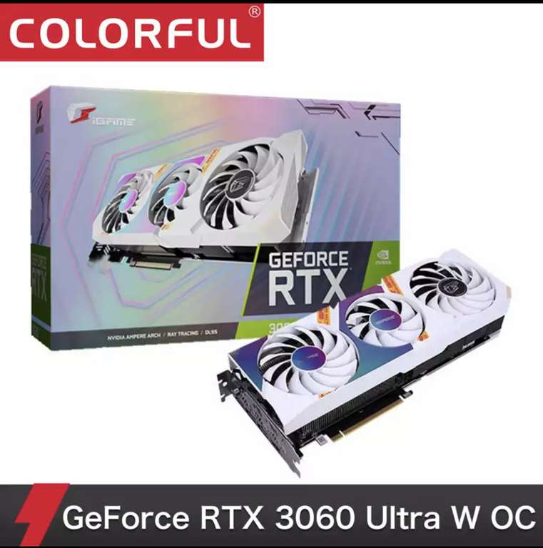 Видеокарта Colorful iGame GeForce RTX 3060 Ultra 12G (через QIWI 48400₽)
