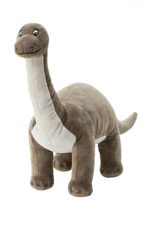 Мягкая игрушка ИКЕА ЙЭТТЕЛИК Бронтозавр, 55 см, коричневый