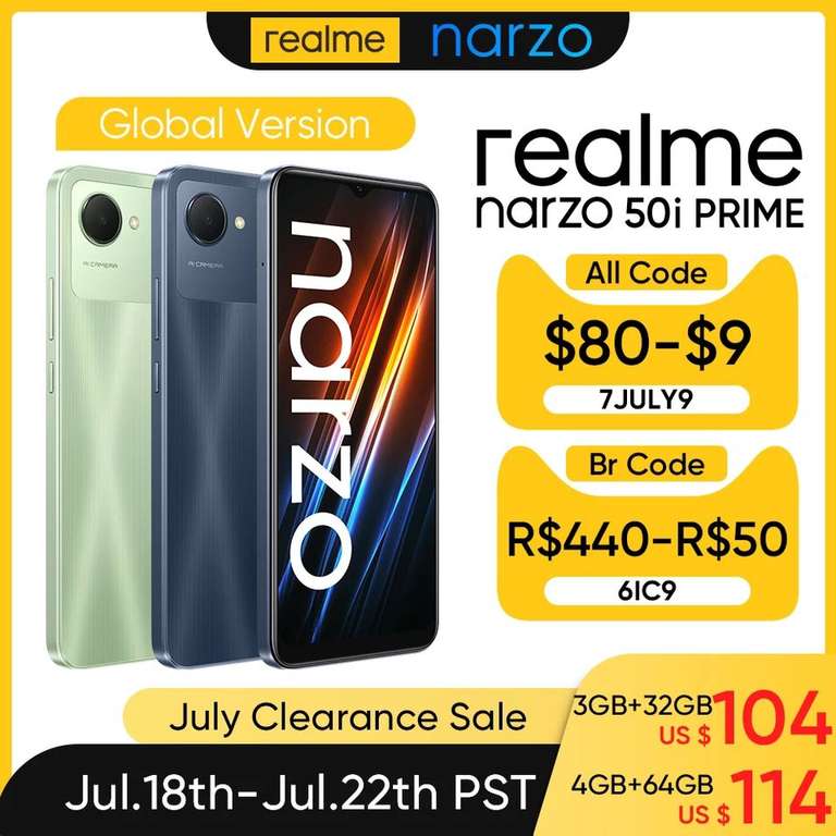 Смартфон Realme Narzo 50i Prime 4/64 Global