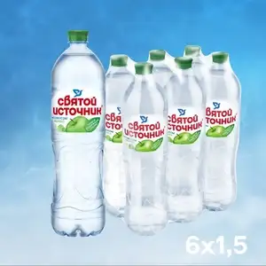 Вода Святой Источник со вкусом яблока, 6 шт по 1,5 л