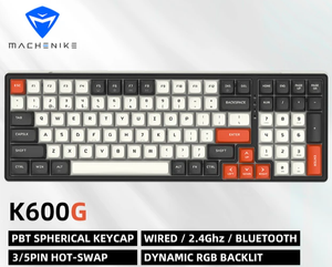 Механическая клавиатура Machenike K600G (Gateron G Pro Yellow, Brown)