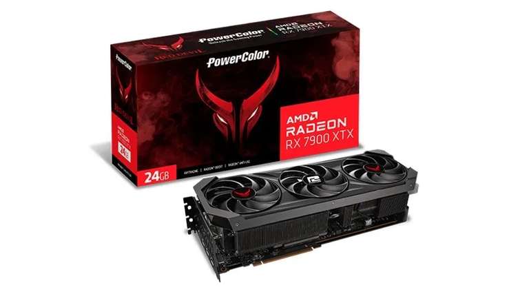 Видеокарта PowerColor Radeon RX 7900 XTX Red Devil OC 24 ГБ (по Озон карте)
