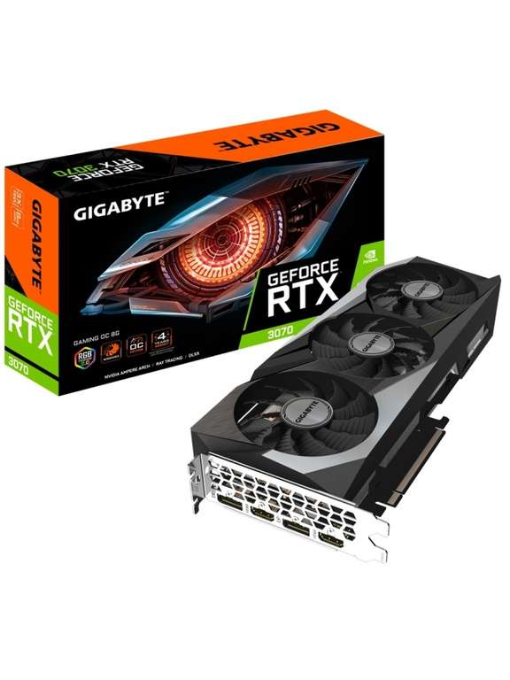 Видеокарта Gigabyte GeForce RTX 3070 GAMING OC LHR /8Gb [GV-N3070GAMING OC-8GD 2.0]