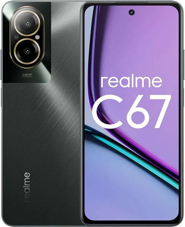 Смартфон Realme C67, зеленый и черный, 8/256 Гб (при оплате картой Озона)