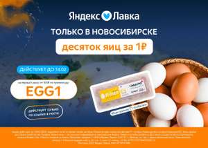 [Новосибирск] Яйца за 1р при покупке на 500р Яндекс лавка
