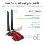 Wi-Fi 6E AX210, 5374 Мбит/с, три диапазона, 2,4G/5G/6 ГГц, беспроводной PCI-E адаптер, совместимый с Bluetooth 5,2, сетевая Wi-Fi
